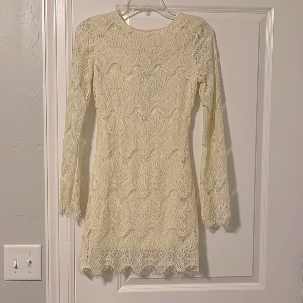 Cream lace dress
